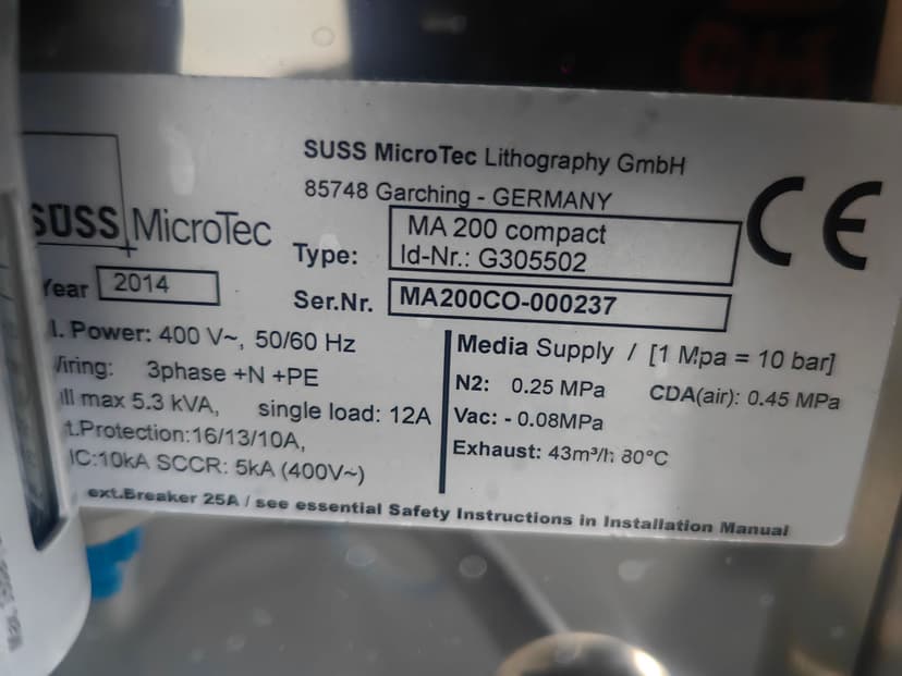 二手半导体设备 SUSS MA200光刻机